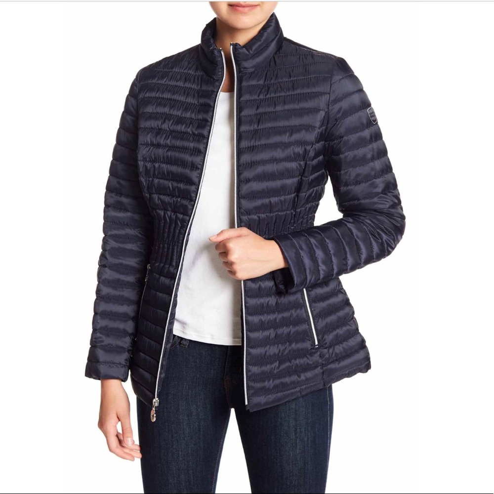 Laundry by Shelli Segal Cinched Waist Puffer M - Picture 1 of 8
